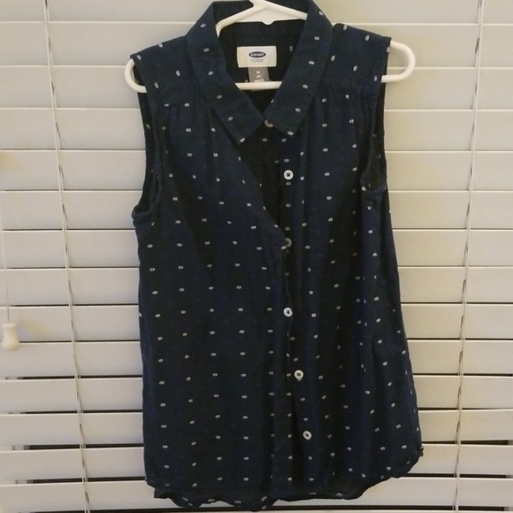 ⛔️SOLD⛔️Old navy dark blue white design - Picture 1 of 2